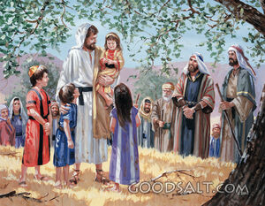 Jesus Teaching on a Hillside