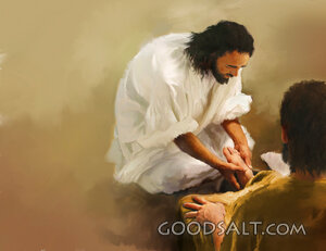 Jesus Washes a Disciple's Feet