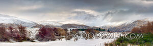 Landscape of heavy snow.
