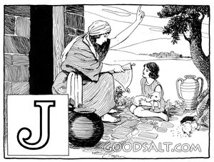 Learning at His Mother's Feet