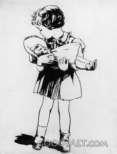 Little Girl With Doll