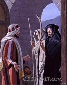 Lot Entertains God's Messengers