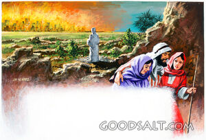 Lot Escapes Sodom and Gomorrah