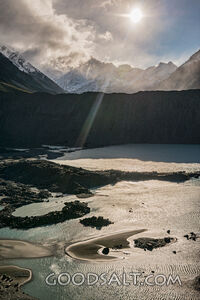 Lower part of glacial lake.
