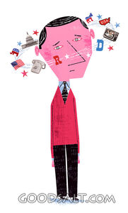 Man Dizzied by Politics