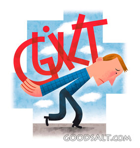 Man With Burden of Guilt