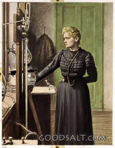 Marie Curie in Lab