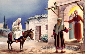 Mary and Joseph At Inn