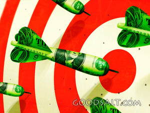 Money Darts Strike a Target