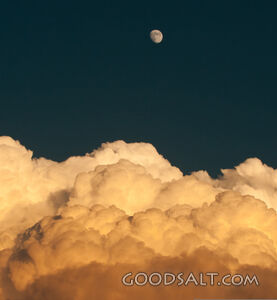 Moonrise over Incoming Storm