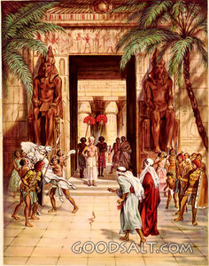 Moses and Aaron before Pharaoh