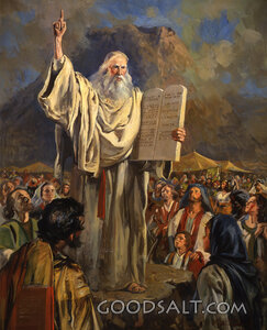 Moses Explaining the Tables of the Law