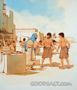 Moses Intervenes in a Fight BetweenTwo Jewish Slaves