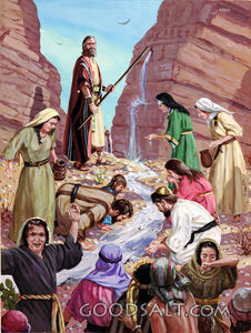 Moses Smiting the Rock