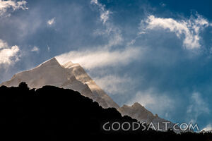Mount peak losing snow.