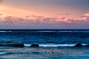 Ocean Waves at Sunset
