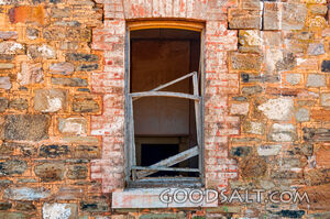 Old window and stone surrounds.