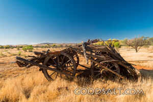 Old wooden haulage dray