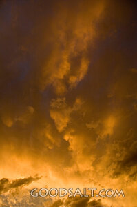 Orange Clouds at Sunset