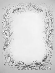 Ornamental Border of Wheat