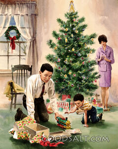 Our House at Christmas Time