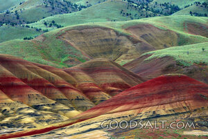 Painted Hills, Vista in the Rain