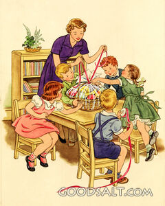 Preparing Fruit Basket