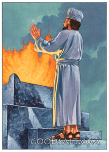 Priest With Burnt Offering