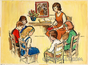 Primary Class at Prayer
