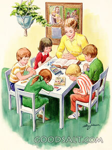 Primary Class Praying