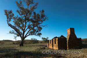 Remains of old stone house.