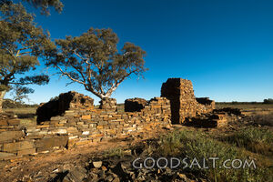 Remains of old stone house.