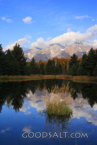 WYOMING. Teton National Park. Teton mountain range in autumn