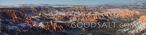 UTAH. Bryce Canyon National Park. Panorama from Bryce Point 