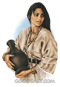 Samaritan Woman Holding Jug of Water