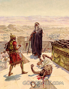 Samuel Slaying Agag before the Lord at Gilgal