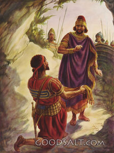 Saul and David in the Cave