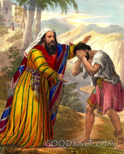 Parable of prodigal son father welcomes home forgives restores