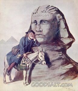 A Dumb Oracle rock statue man on donkey sphinx lean materialism liberal professor