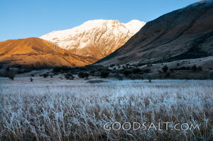 snow-bound mountains and icy river plains.