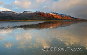Steens Mountain With Ice on Water