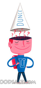 Student in Dunce Hat