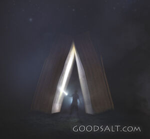 Studying the Bible at Night