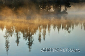 Sunrise Mist on Big Lake