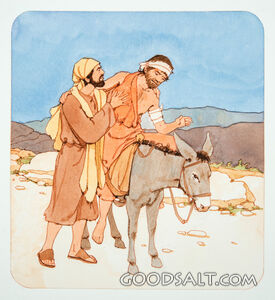 The Good Samaritan Puts the Victim on His Own Donkey