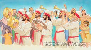 The Priests Blow Their Trumpets