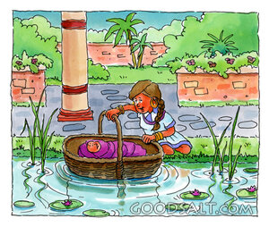 The Princess Finds Baby Moses