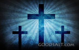 Three Crosses Background