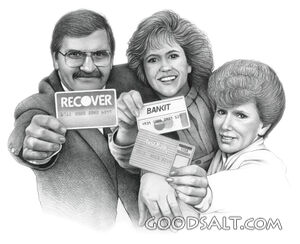 Three People Showing Credit Cards