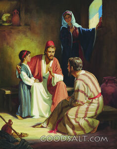 Titus Visiting in Home of Elder